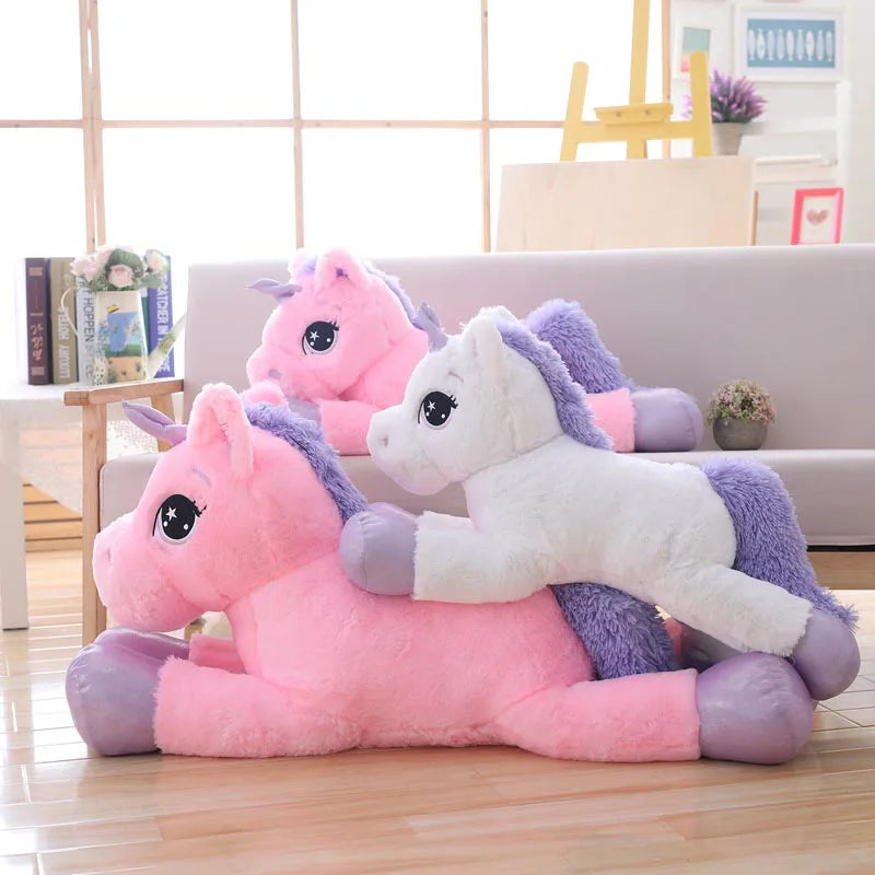 Giant unicorn stuffed animal