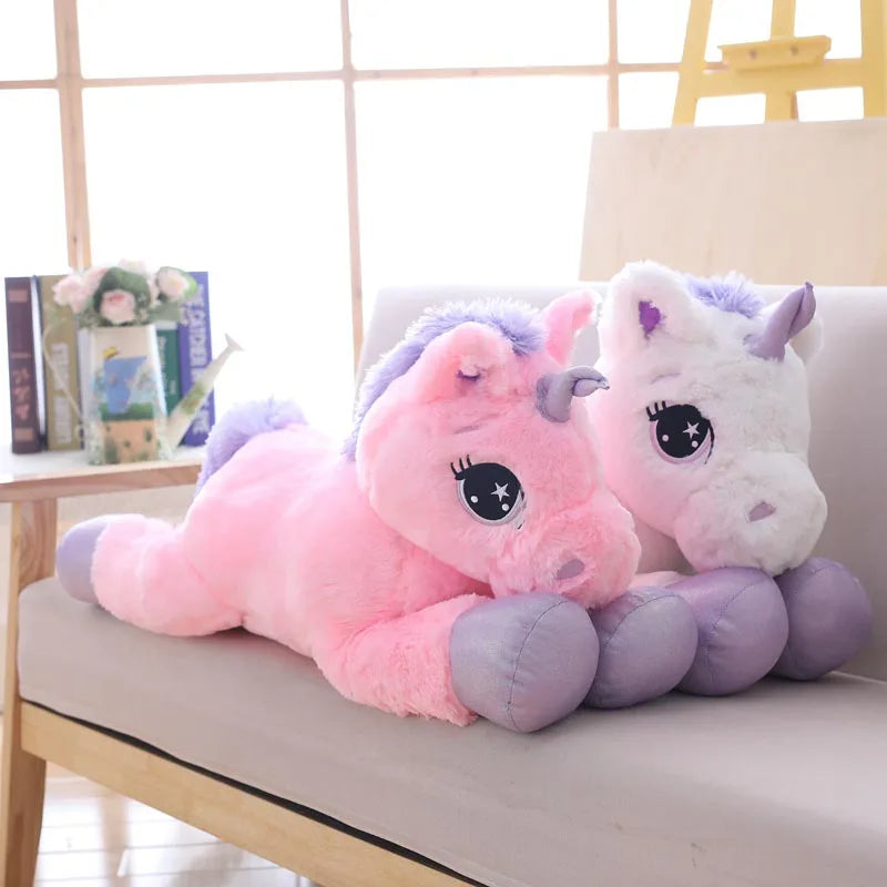 Giant unicorn stuffed animal