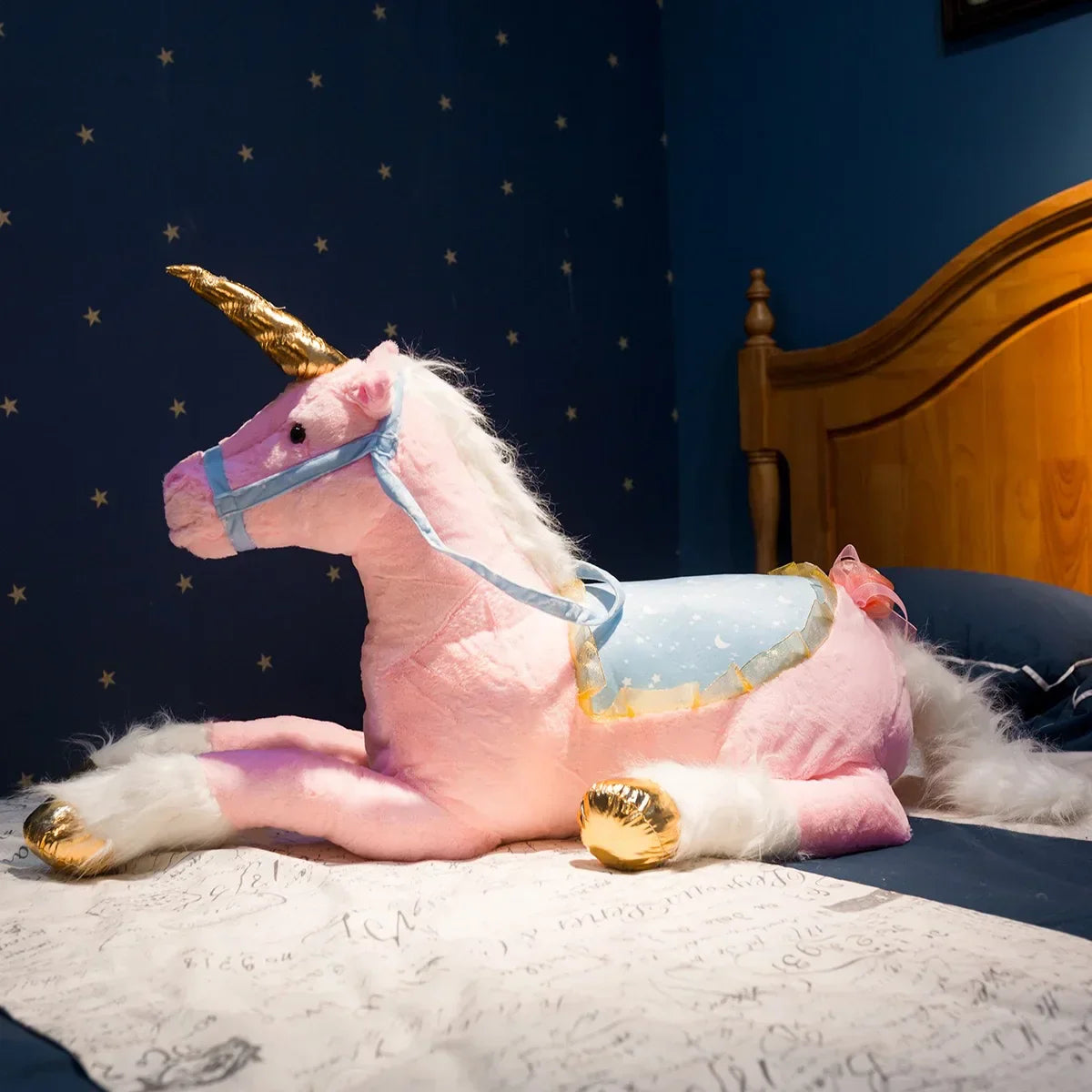 Large unicorn plush toy