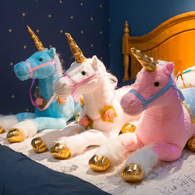 Large unicorn plush toy