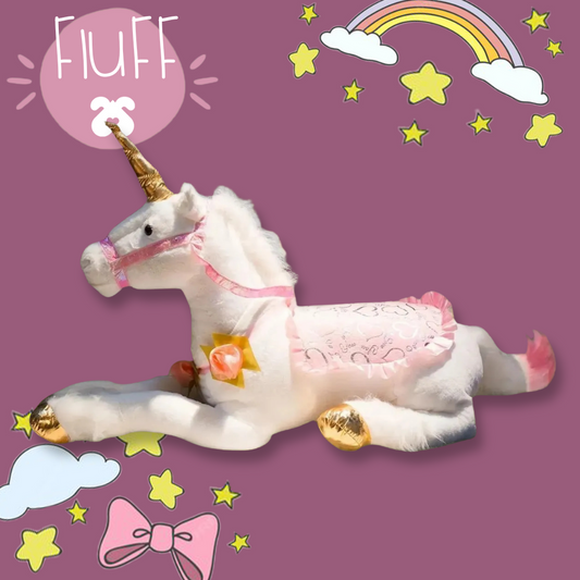 Large unicorn plush toy