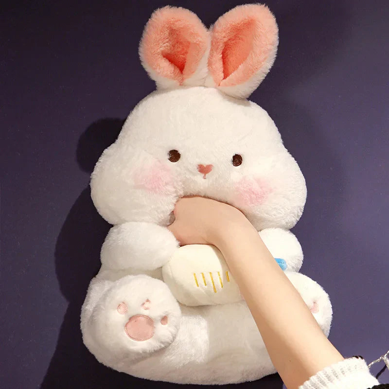 Fluffy bunny stuffed animal