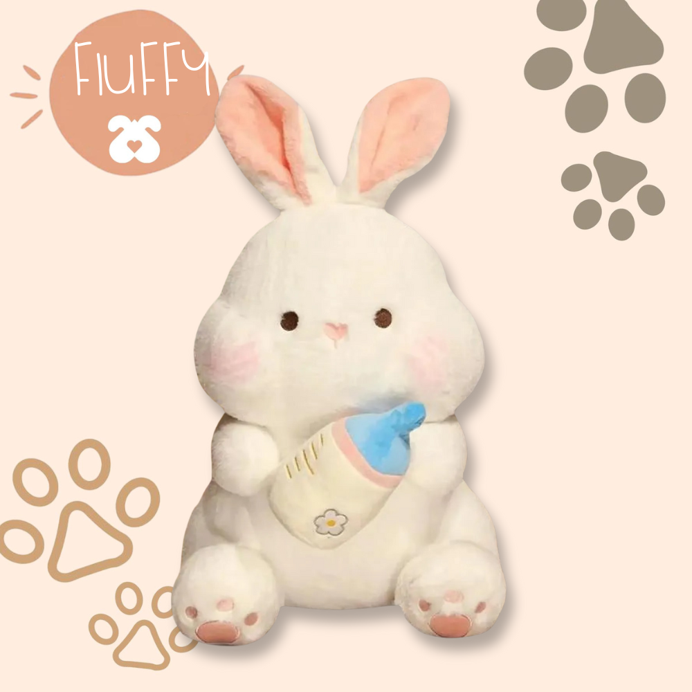 Fluffy bunny stuffed animal