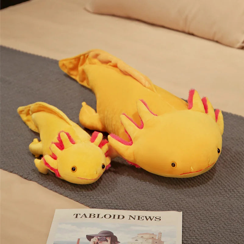 Yellow axolotl plush