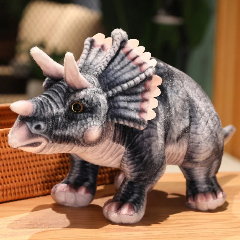 Realistic triceratops plush