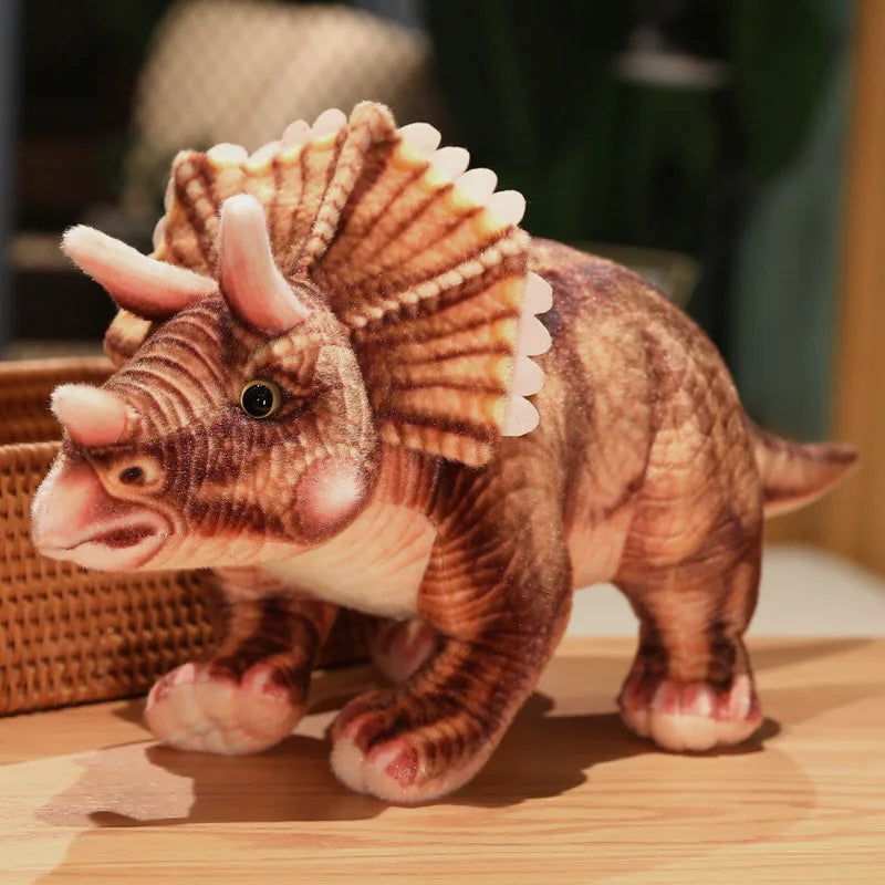 Realistic triceratops plush