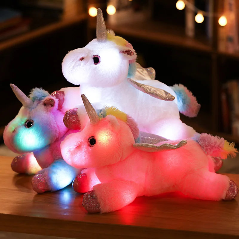 Led unicorn plush