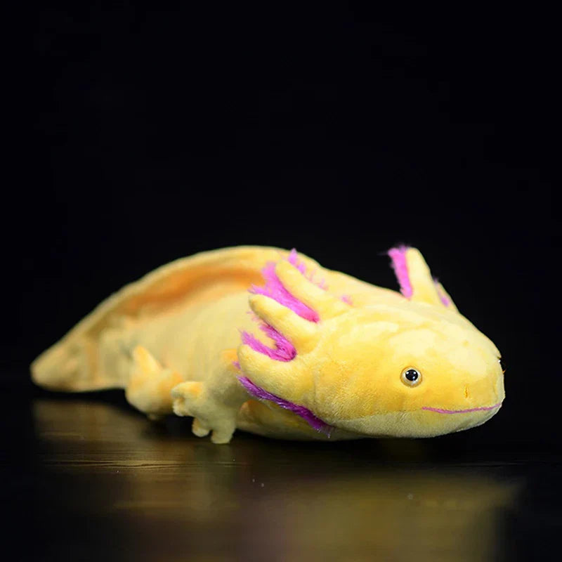 Realistic axolotl plush