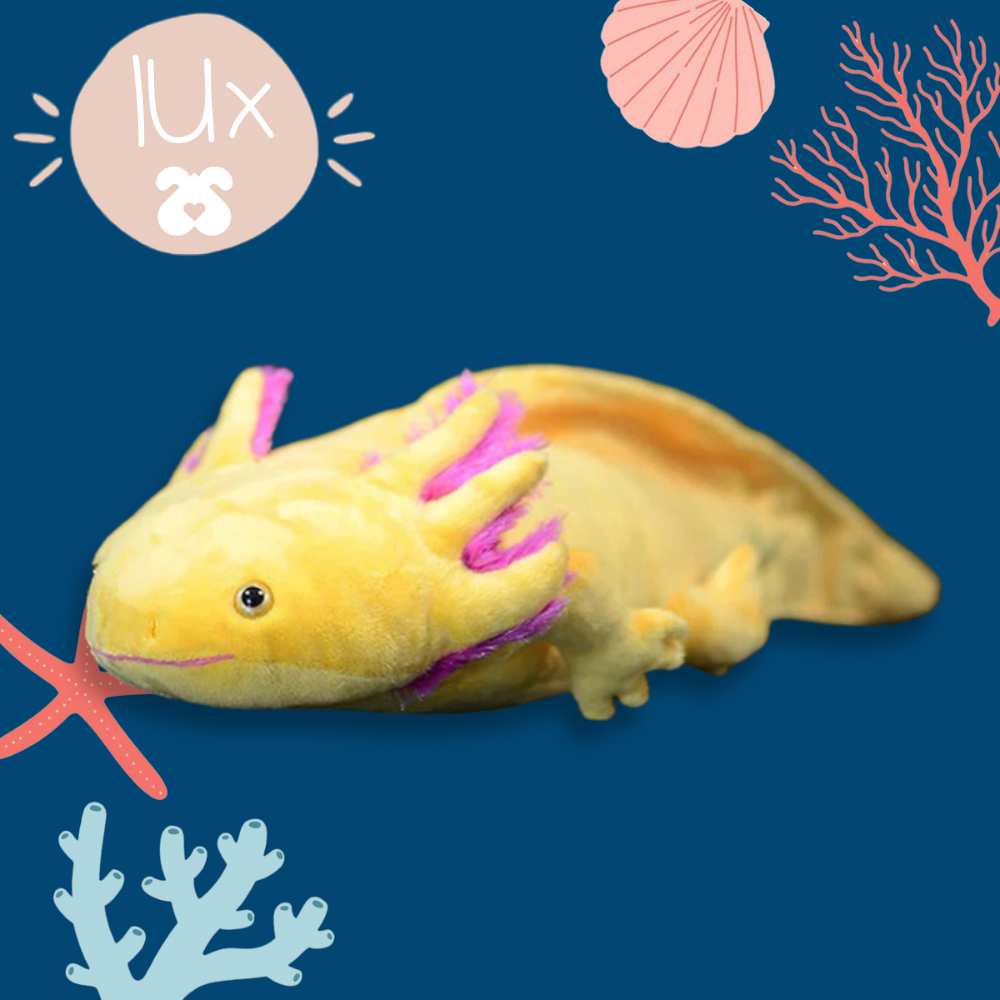 Realistic axolotl plush