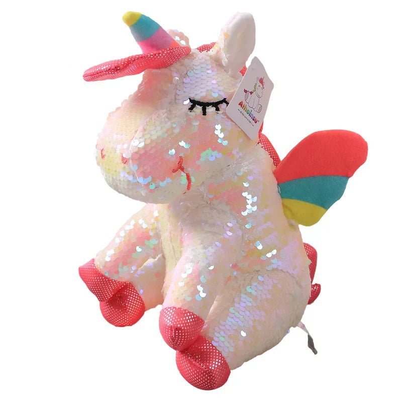 Glitter unicorn stuffed animal